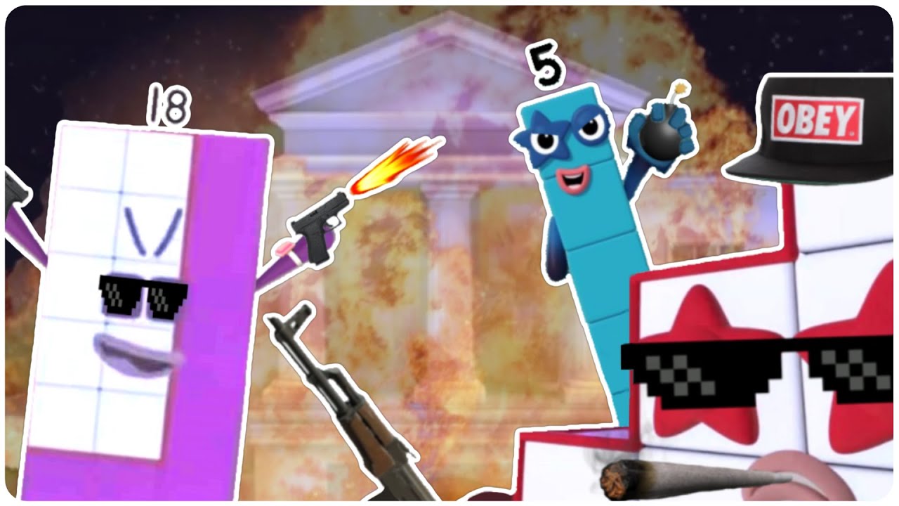 Numberblocks YTP: The Numberblocks destroy the Museum of Numbers