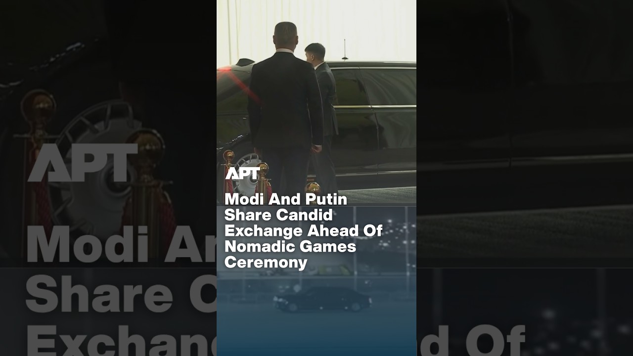 Modi And Putin Seen Deep In Talks In Car Before Nomadic Games Ceremony | APT