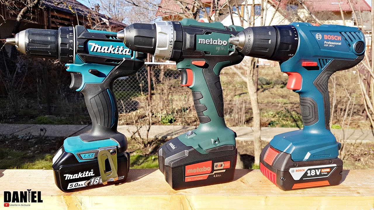 MIG ieftin dar de firma? Propun: Makita DDF482, Bosch GSR 180-Li sau Metabo BS 18 L