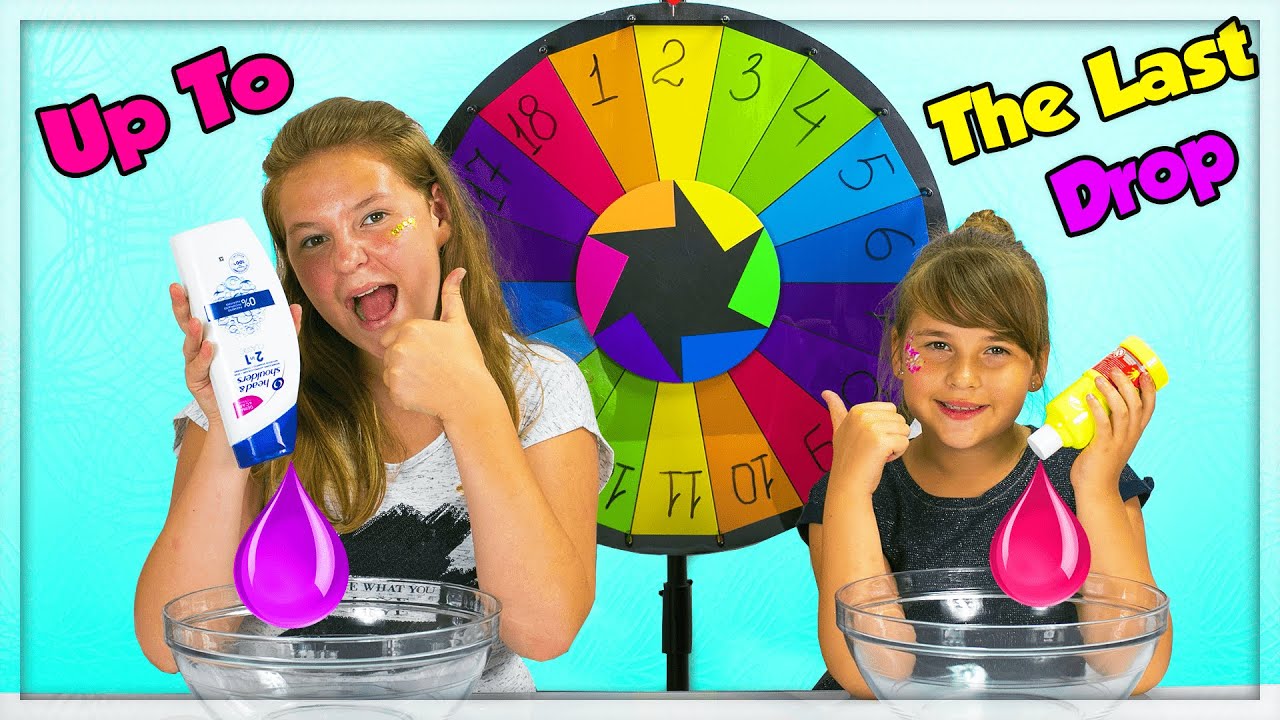 SPIN The MYSTERY WHEEL OF SLIME CHALLENGE ! Jusqu'à la dernière goutte