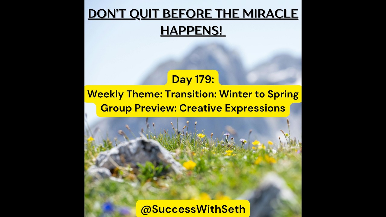 Day 179 Daily Inspirational Morning Practice Video: Group Preview (Creative Expressions)