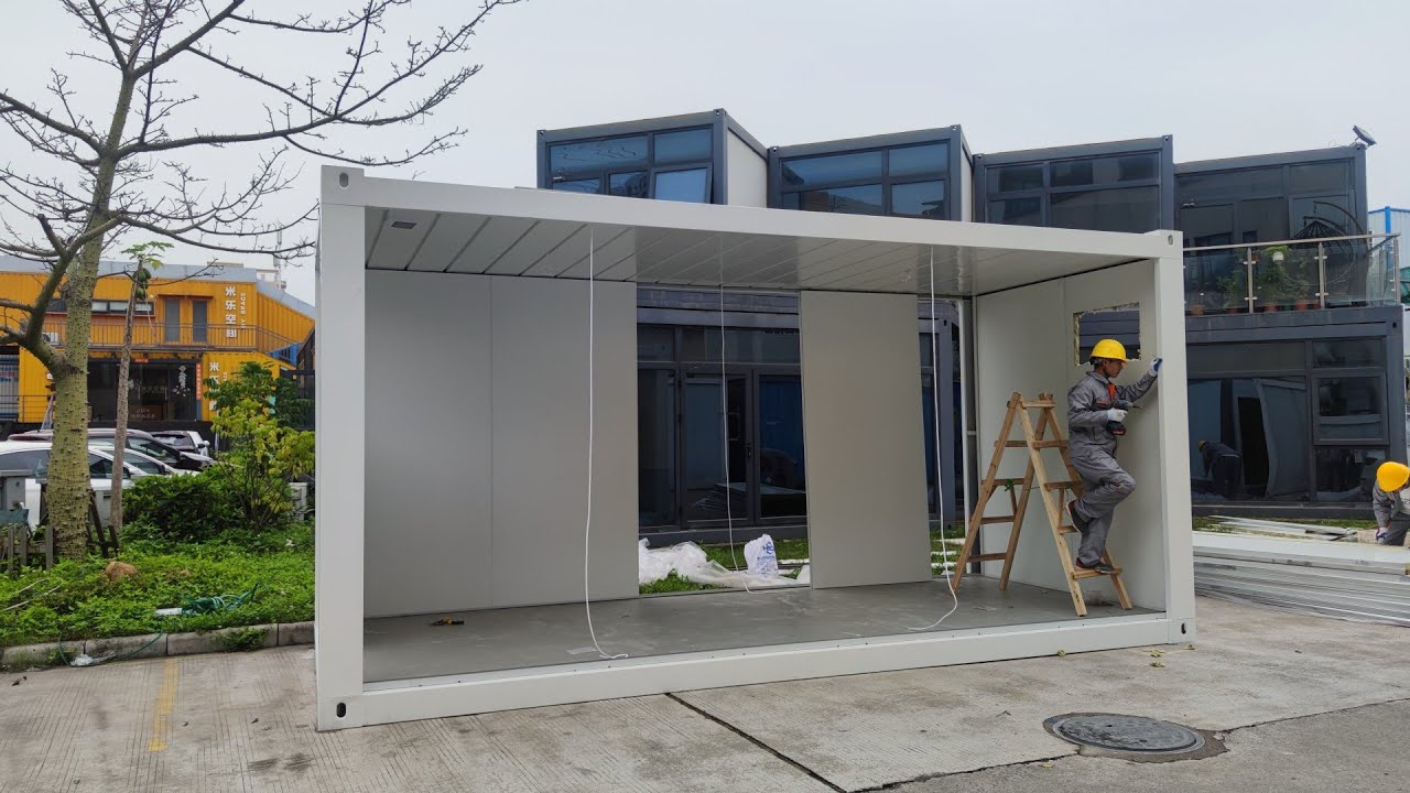 CBOX: Installation Of Flat Pack Container House