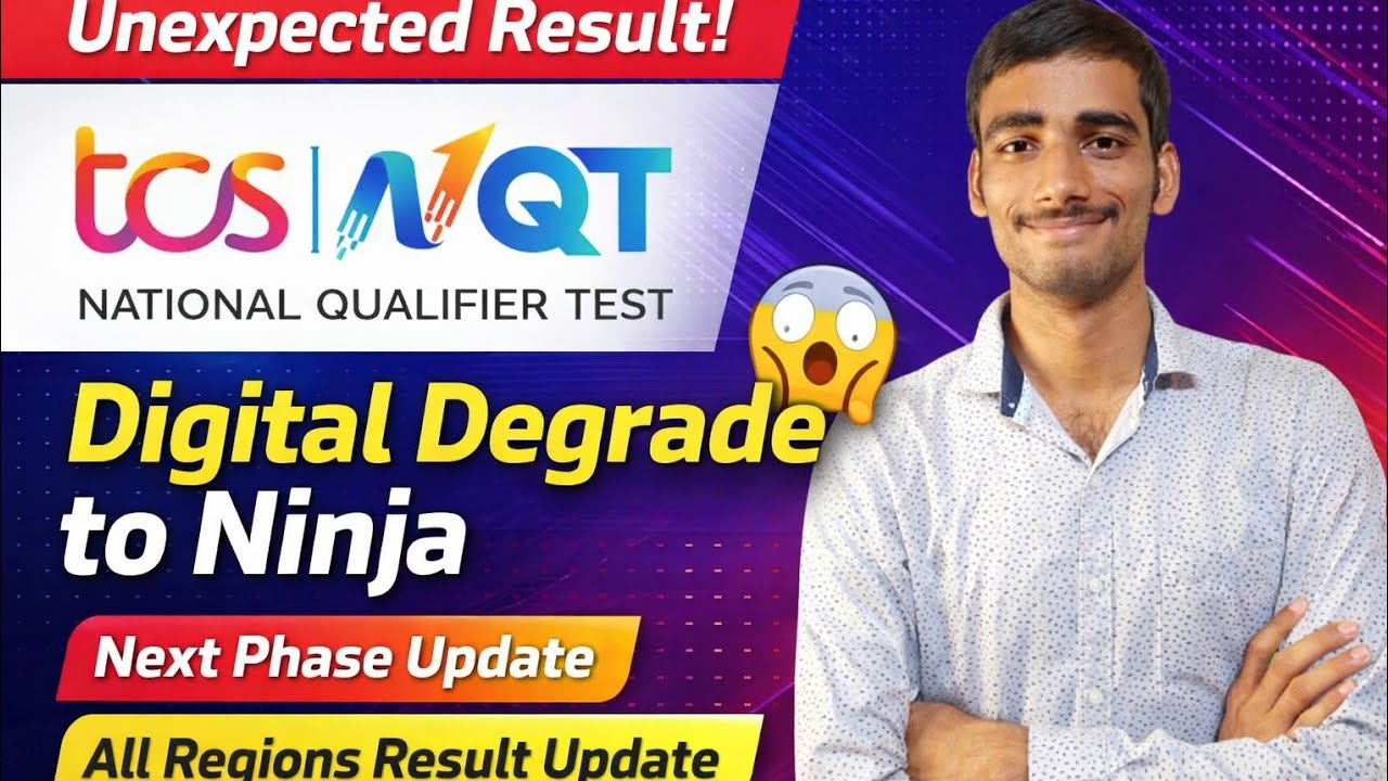 TCS NQT 2026 Unexpected Result 😱 Digital to Ninja Downgrade | Full Update