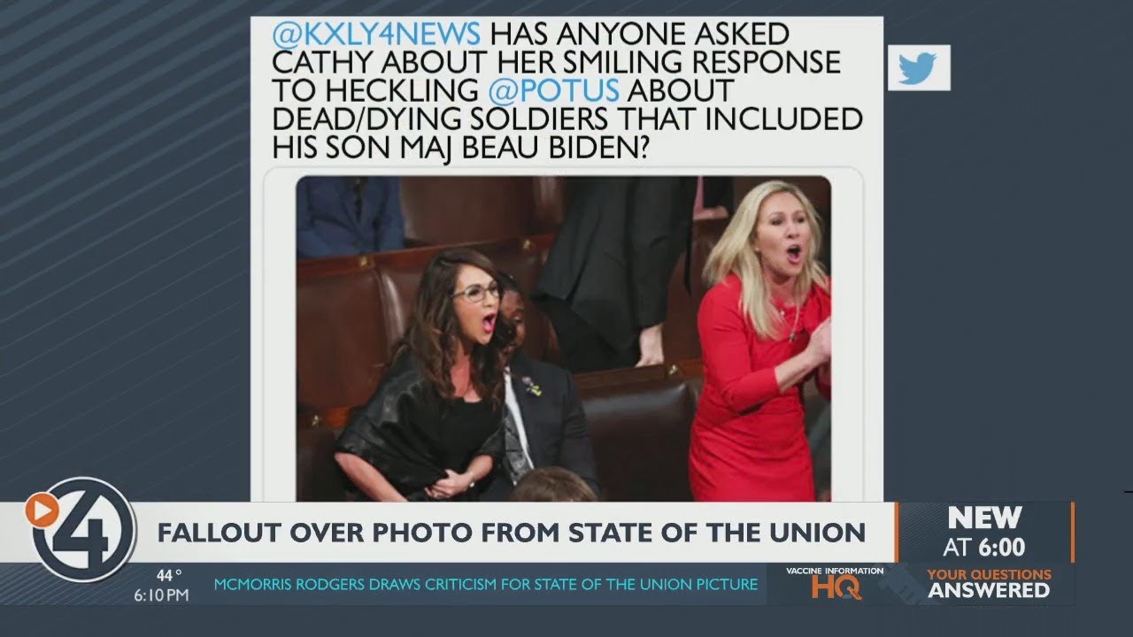 Rep. McMorris Rodgers faces fallout over photo from State of the Union