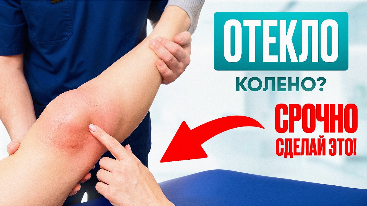 Как убрать ОТЁК КОЛЕНА без мазей и таблеток САМОСТОЯТЕЛЬНО?