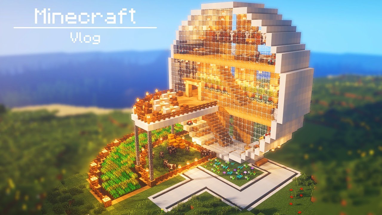 Видеоблог Minecraft: как построить дом, похожий на яйцо, руководство по Minecraft