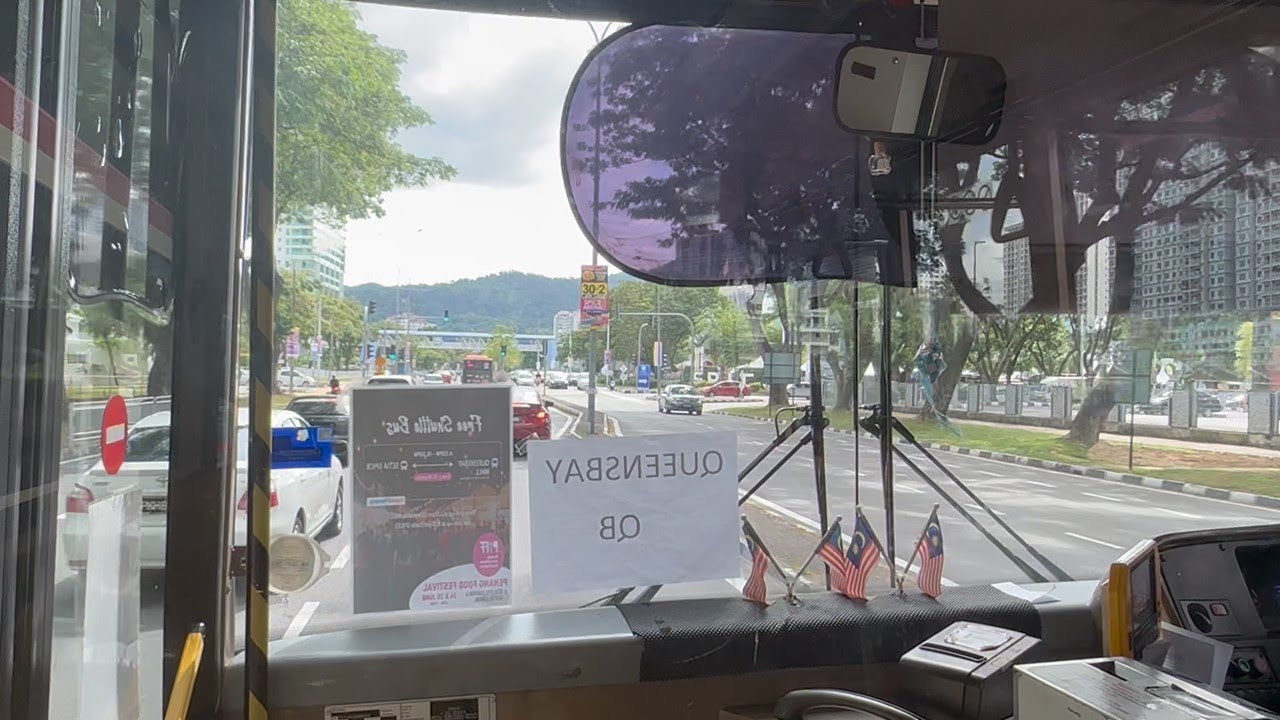 【Rapid Penang PIFF 2023 Shuttle】Scania K250UB (PLQ2124) - Queensbay Mall to Setia SPICE Arena.