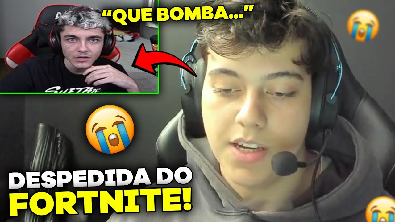 NICKS QUITOU DO FORTNITE...😱 | SUETAM REAGINDO AO AN&Uacute;NCIO!