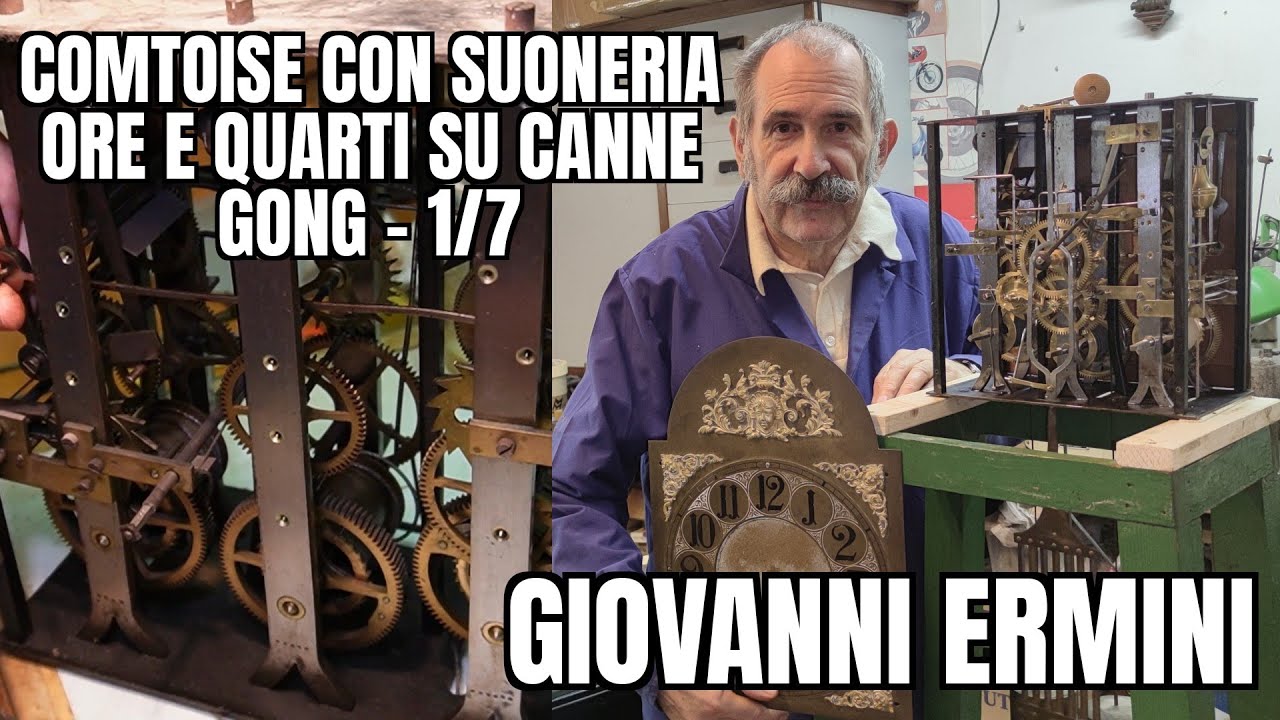 Giovanni Ermini: Ponard Comtoise con Suoneria Ore e Quarti d'Ora su Canne Gong - 1/7