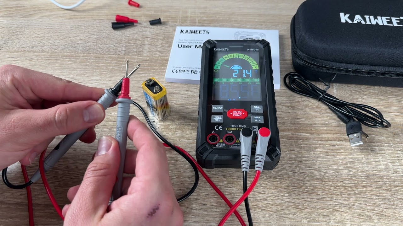 KAIWEETS Multimeter Tester 10000 Counts TRMS, Rechargeable Smart & digital Unboxing and instructions