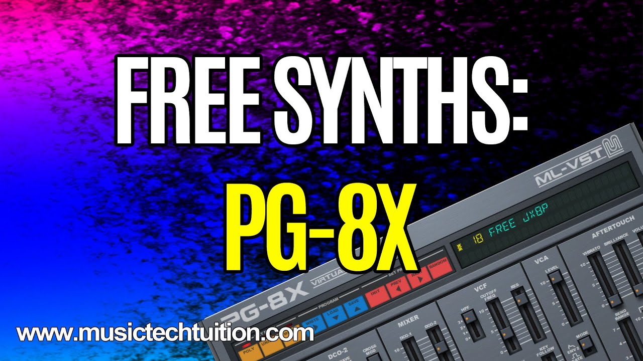 Free Synths: PG-8X - Roland JX-8P Emulating VST Synth