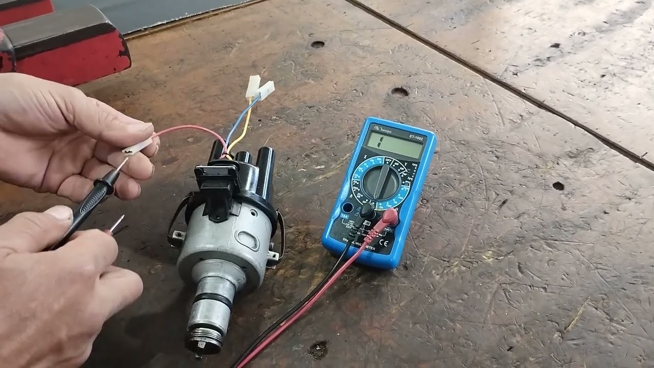Teste sensor HALL VW motor a ar Motor BOX Todos sensores hall com multímetro escala de Diodo aprenda