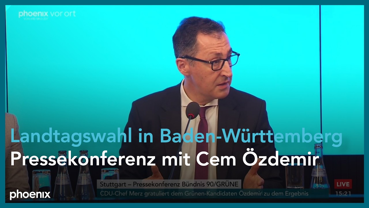 Pressekonferenz mit Cem Özdemir zur Landtagswahl in Baden-Württemberg am 09.03.26