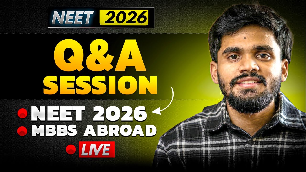 🚨 LIVE SESSION | NEET 2026 – Last 1 Month Strategy + MBBS Abroad Guidance #neet #mbbsabroad