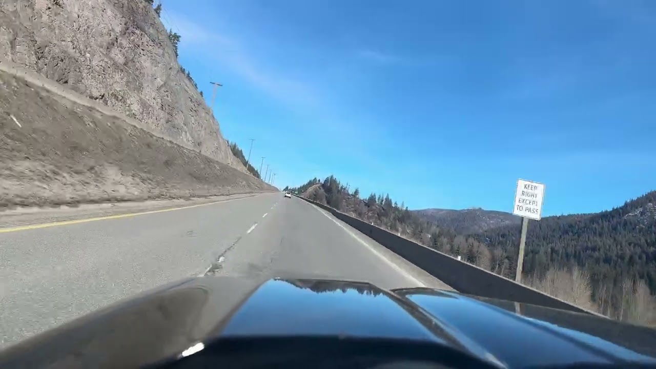 Mesmerizing Drive to Coquihalla Canyons. Terrain changed from Snow peak mountains to Canyons🏔️⛰️