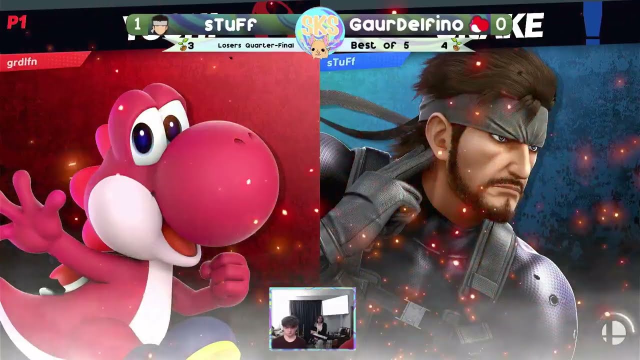 St Kitts Skirmish #32 Losers Quarter Finals sTuFf (Snake) Vs GaurDelfino (Yoshi)