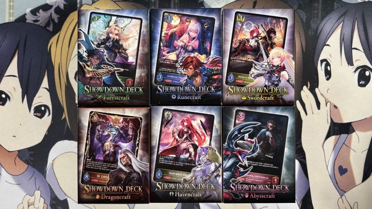 Opening My Shadowverse Evolve Showdown Starter Decks Amazing Reprints!