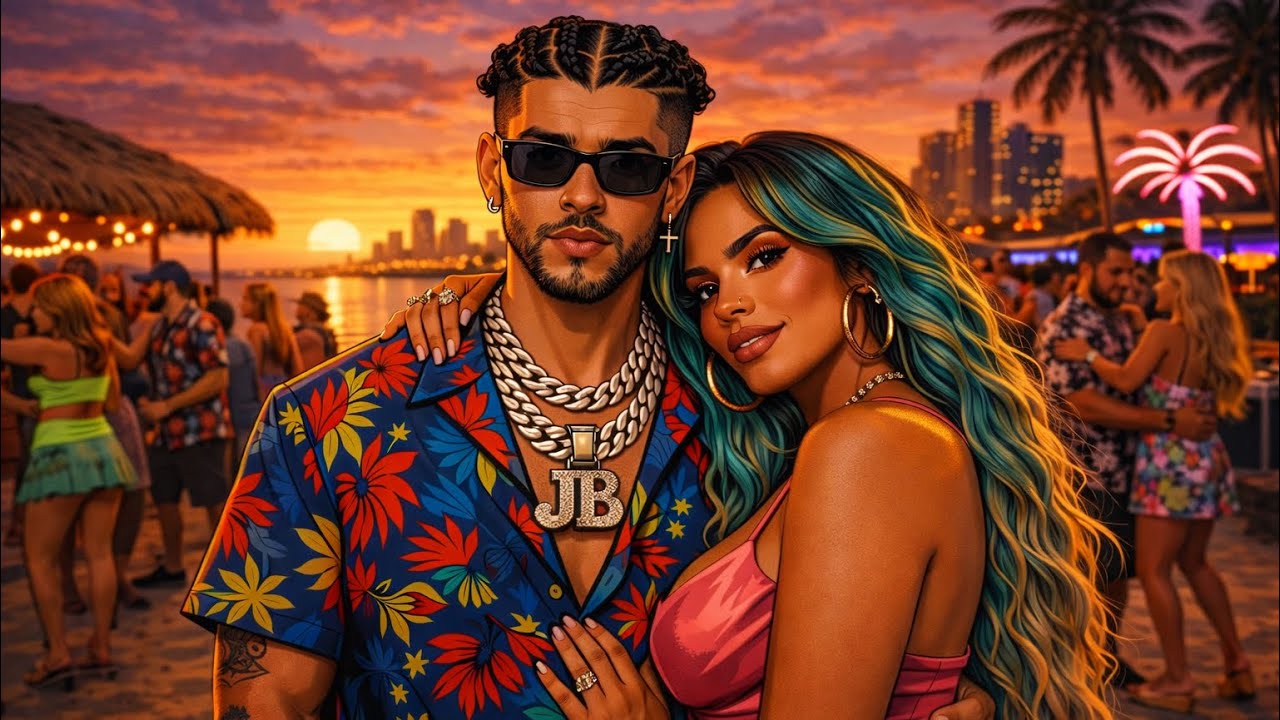 Bad Bunny x Karol G Super Bowl Type Mix 2026 • Ultimate Latino Party 🔥🌙