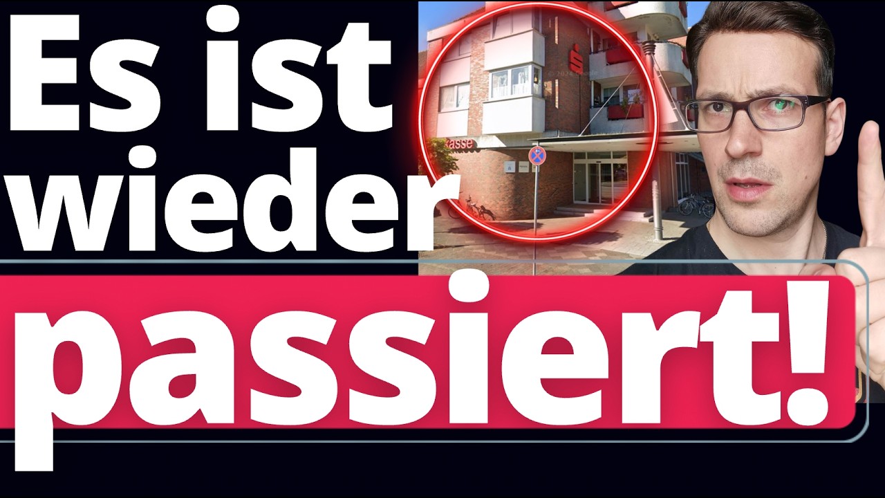 Brisant: SCHON WIEDER Sparkasse ausgeraubt! Schockierende Parallele zu Gelsenkirchen!