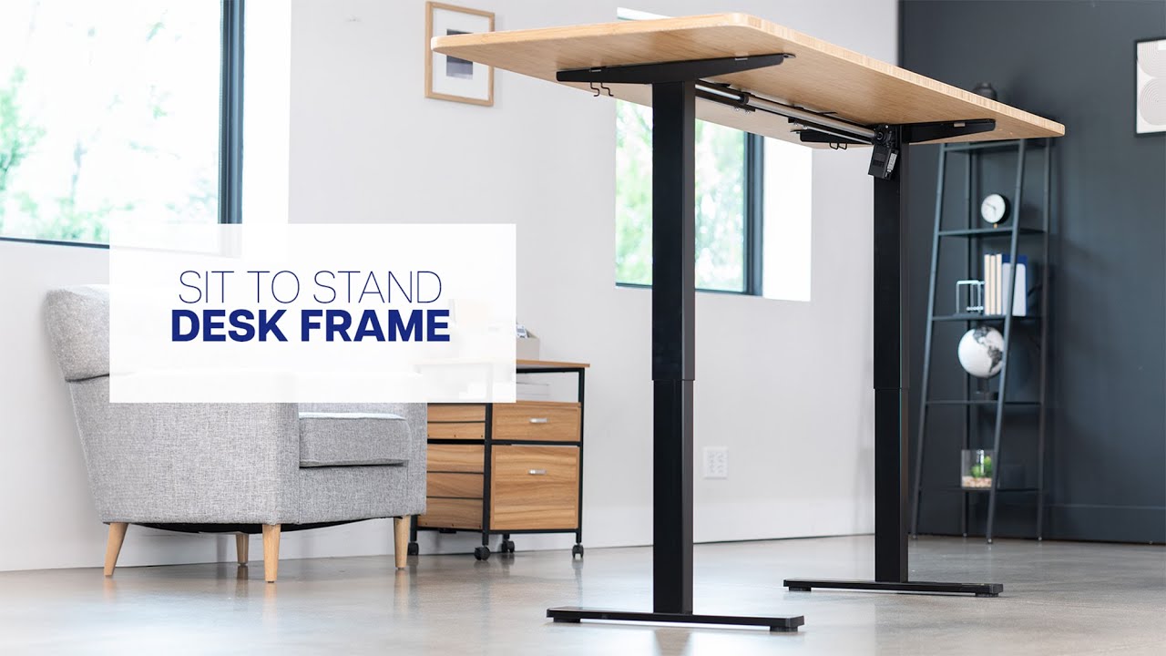 DESK-V100EBY Electric Single Motor Desk Frame by VIVO