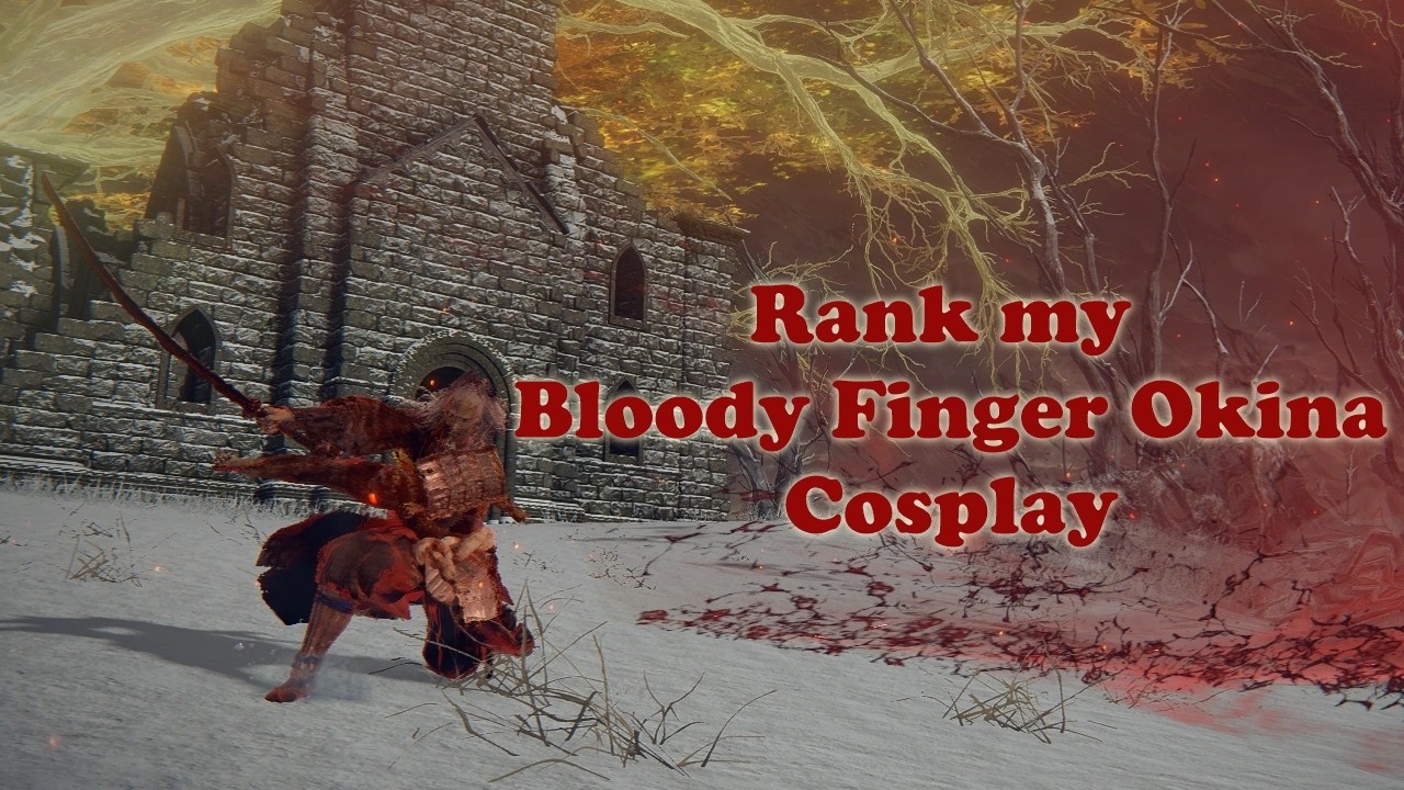 Rank my Bloody Finger Okina Cosplay