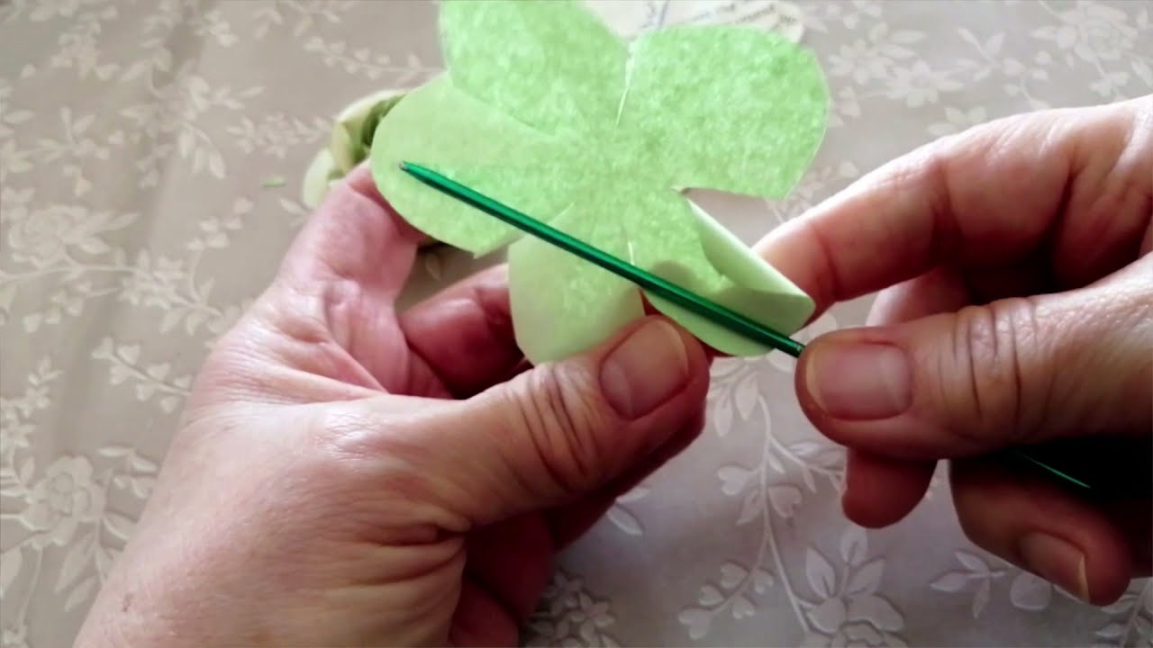 Роза из бумаги, 5 лепестков