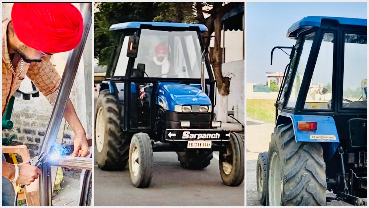 ਘਰੇ ਹੀ ਕਰਤਾ ਫਿੱਟ ਜੁਗਾੜ | NewHolland 5500 Ac Cabin Home Made punjab