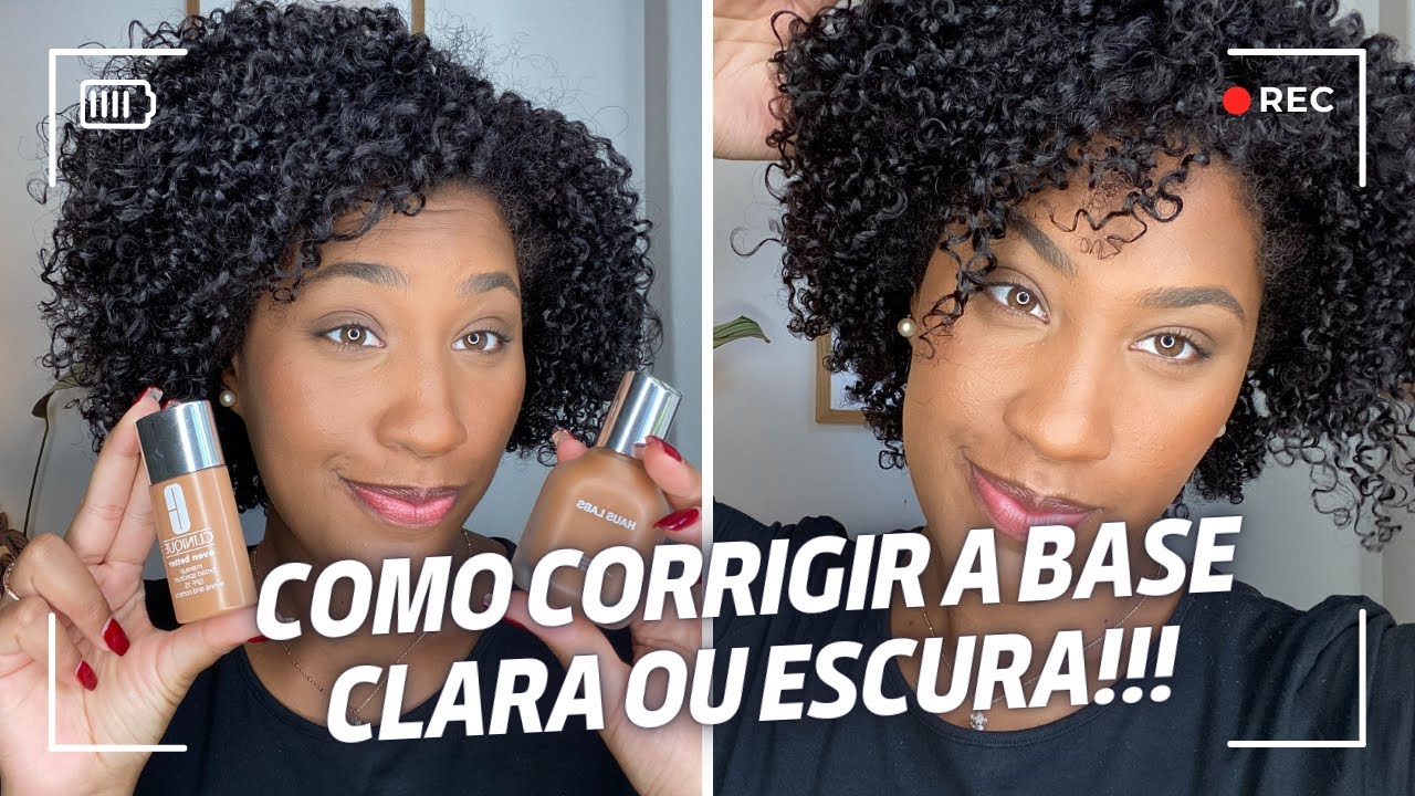 COMO CORRIGIR O TOM DA BASE | BASE CLARA OU BASE ESCURA