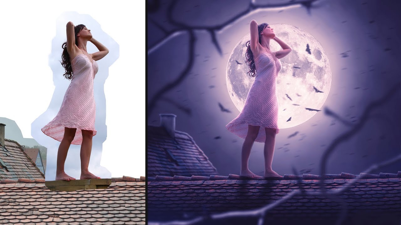 Alone - Photoshop Manipulation Tutorial [Background and Mixing Color Grading]