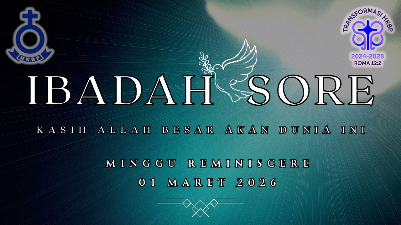 IBADAH SORE  || 1 MARET 2026 || 17.00 WIB