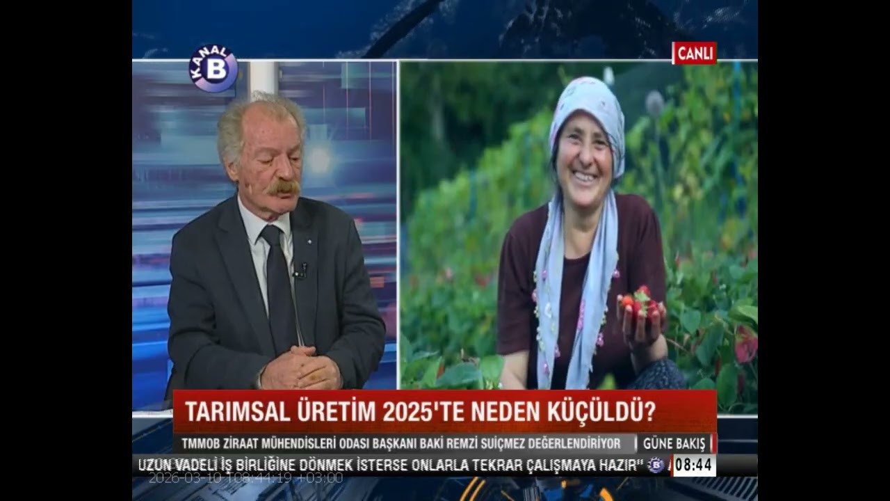 Türkiye'de Tarım Neden Küçülüyor? Ziraat Mühendisleri Odası Başkanı Kanal B'de Anlattı