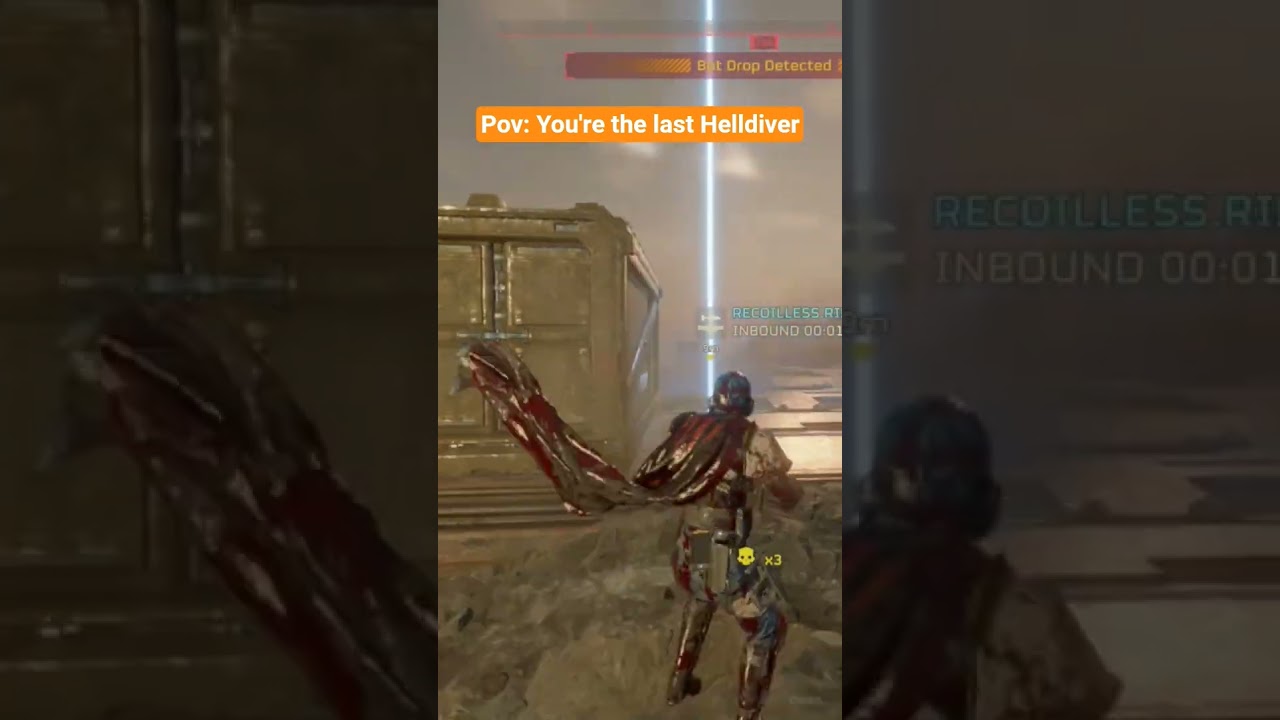 You're the last one left complete the mission #helldivers2 #helldivers2funnymoments #finalstand