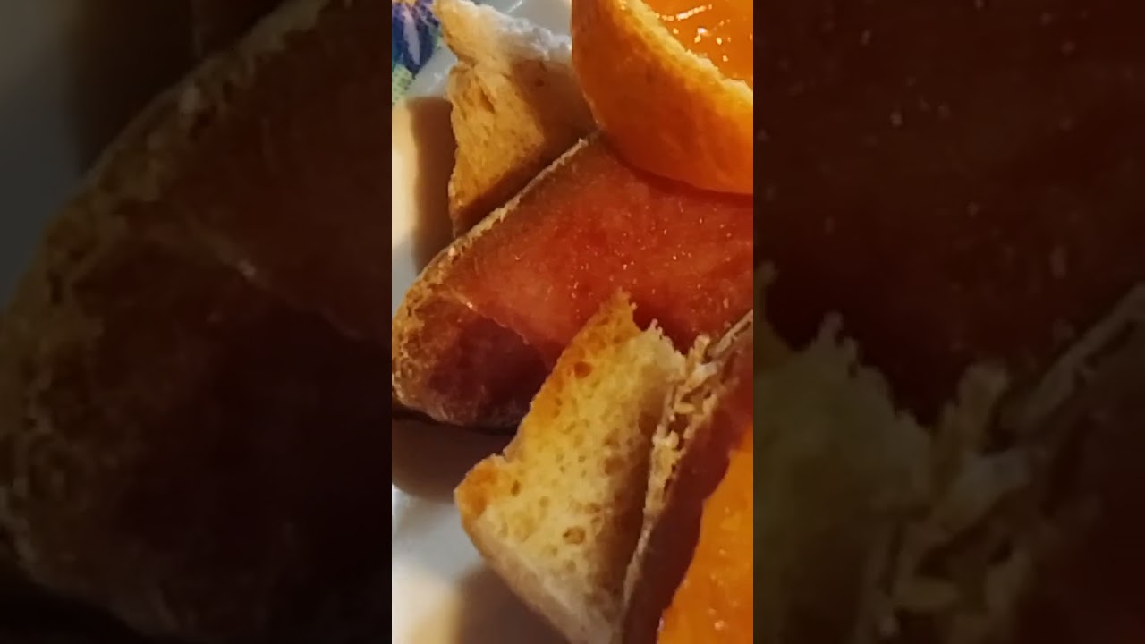 血抜きをやらない唐墨でpintxos!自家製唐墨＆全粒粉パン＆ミカンでピンチョス召し上がれ！はせがわ亭