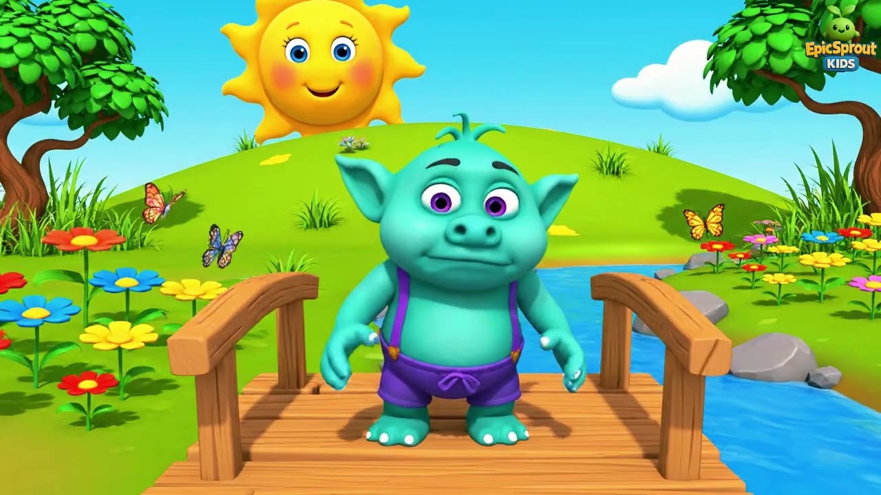 French | Les Trois Chevreaux Gruff | The Three Billy Goats Gruff | kids song