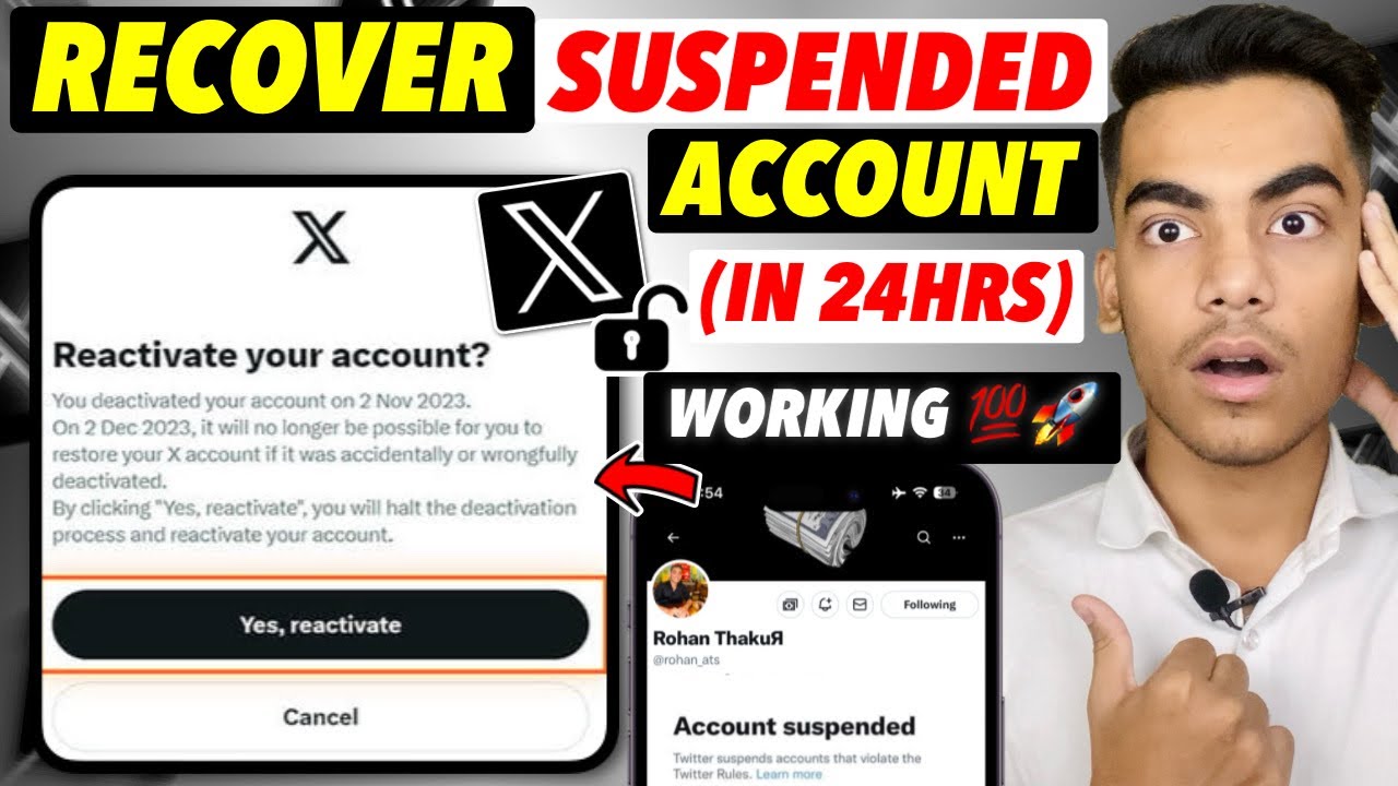 Twitter X Suspended Account Recovery 2025 | How To Recover Suspended Twitter X Account 2025