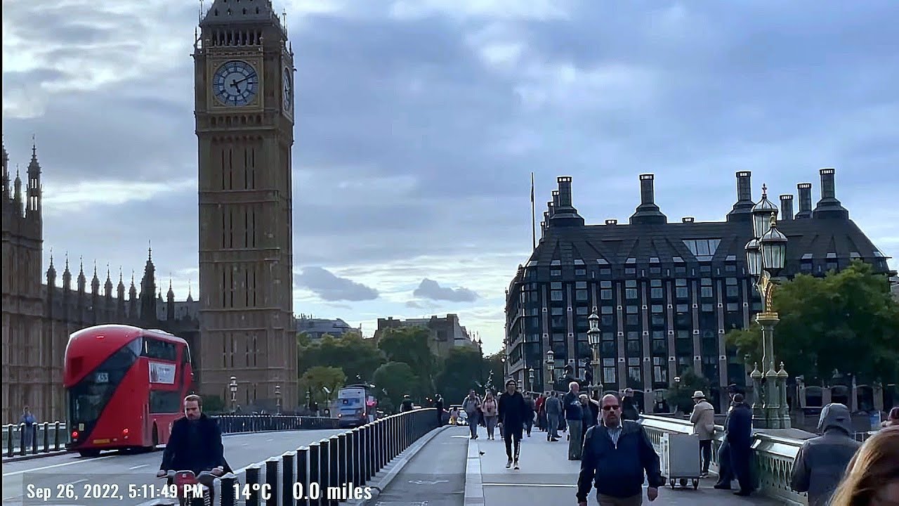 (4K HDR) London Walking Tour - Autumn Walk