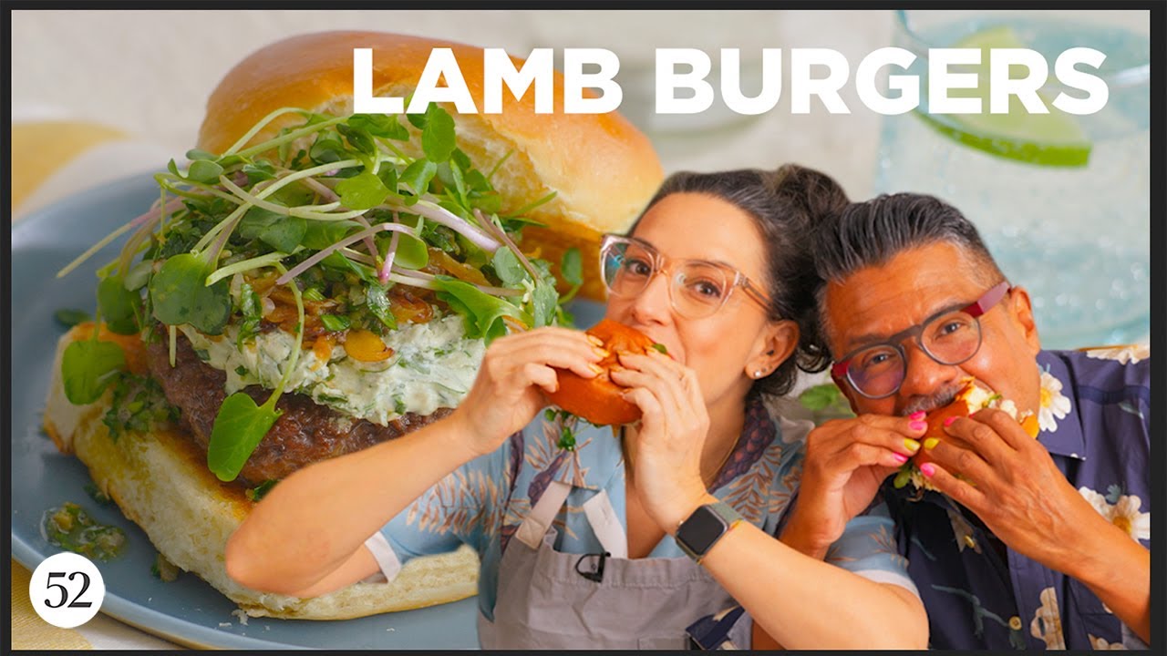 The Juiciest Lamb Burger with Carla&rsquo;s Salsa Very Verde | Sweet Heat with Rick Martinez