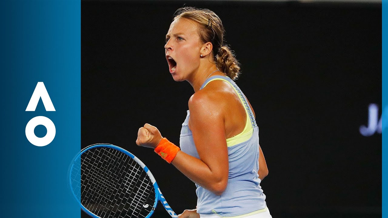Jelena Ostapenko v Anett Kontaveit match highlights (3R) | Australian Open 2018