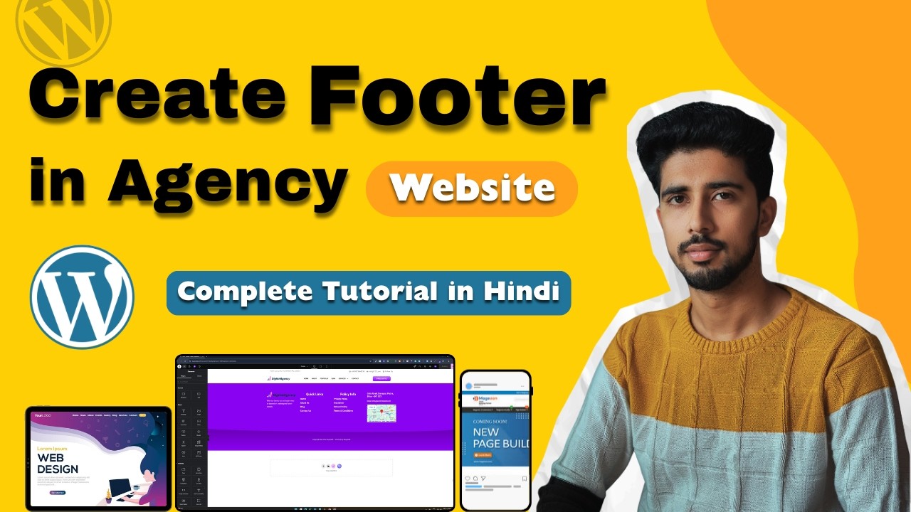 How to Create Footer? - Without any paid Plugin | Abhay Rajput