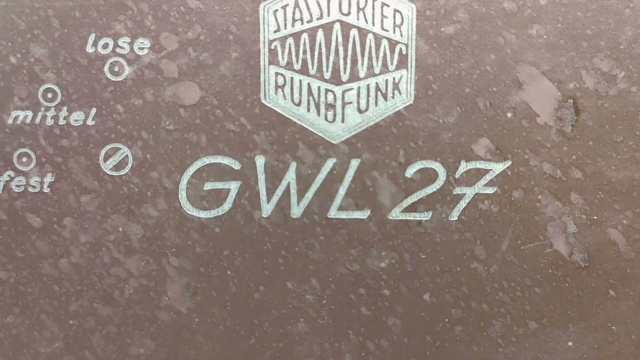 Реставрация радиоприемника Stassfurter Rundfunk Gesellschaft  GWL27 1936 года.