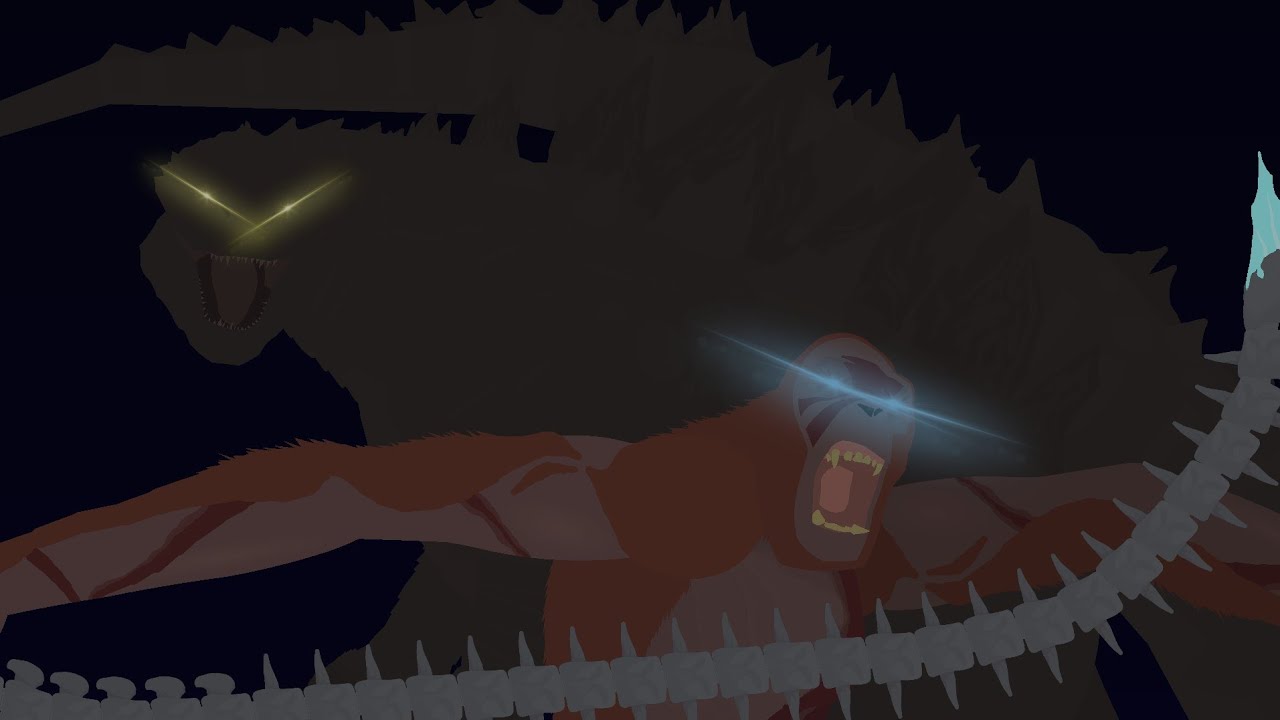 Godzilla 2014 Vs Skar King/Full Figh Animation/Stick Nodes Animation