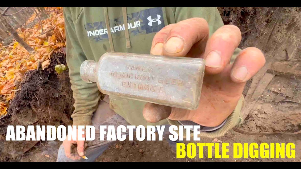 Abandoned Factory Site Bottle Digging in New England- Poisons!
