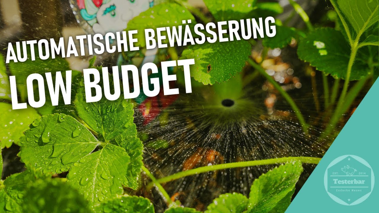 Smarte Gartenbewässerung - preiswerte Alternative zum Gardena Micro Drip System