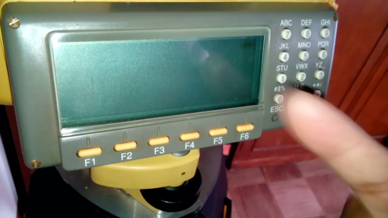 Configuración Colección de Datos Estación Total Topcon Modelo GTS 600