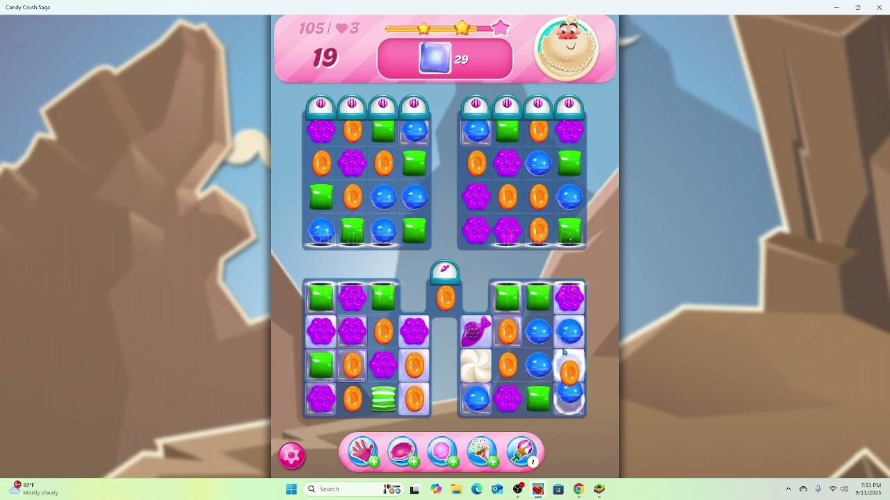 Candy Crush Saga Level 105 Walkthrough | Step by Step Strategy F2P