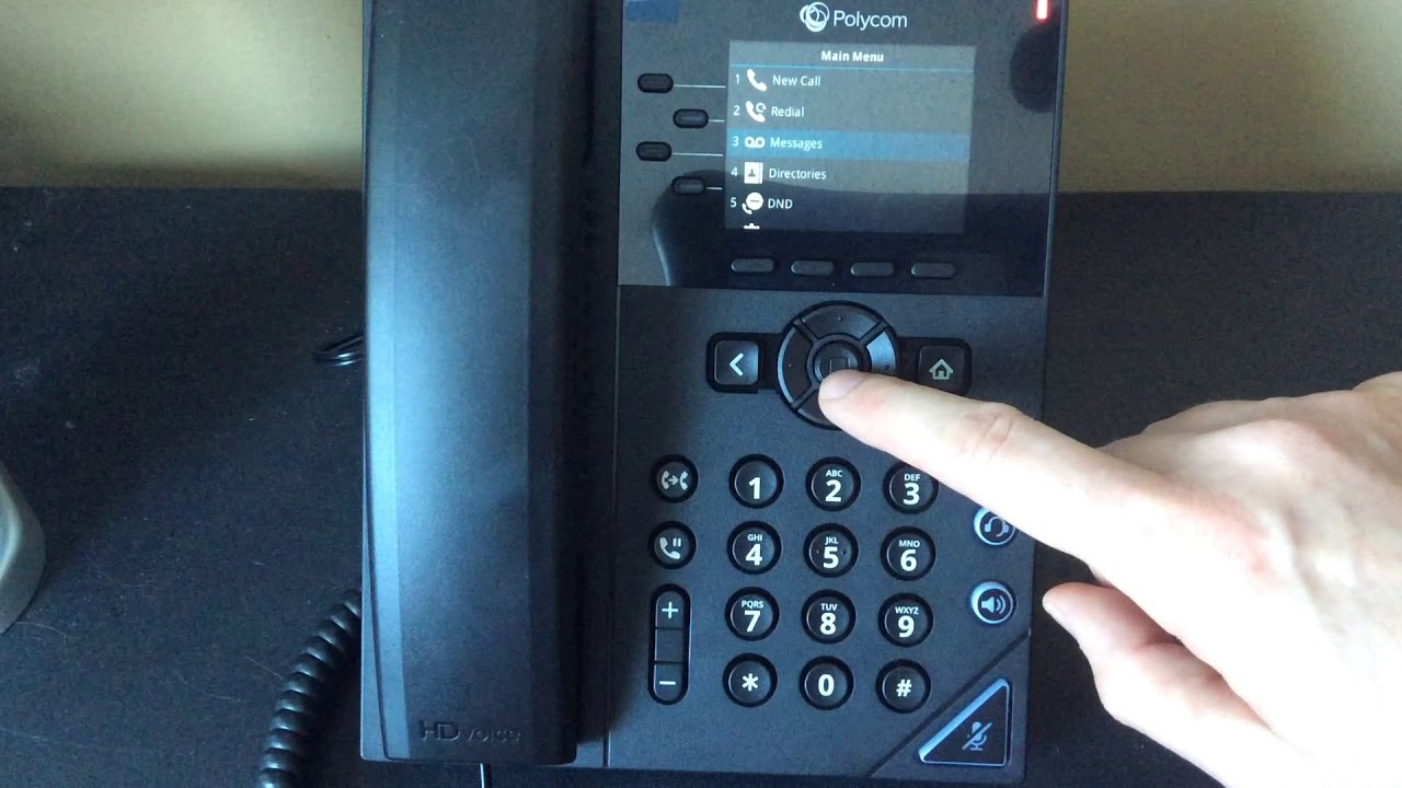 VVX 250 Voicemail Tutorial