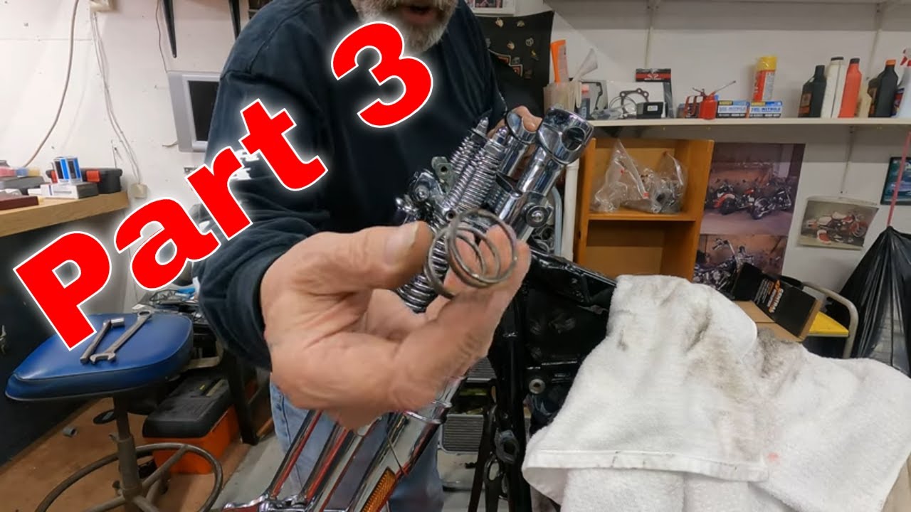 2001 Harley Springer | Front End Install |Brake Caliper Parts | Risers | Part 3