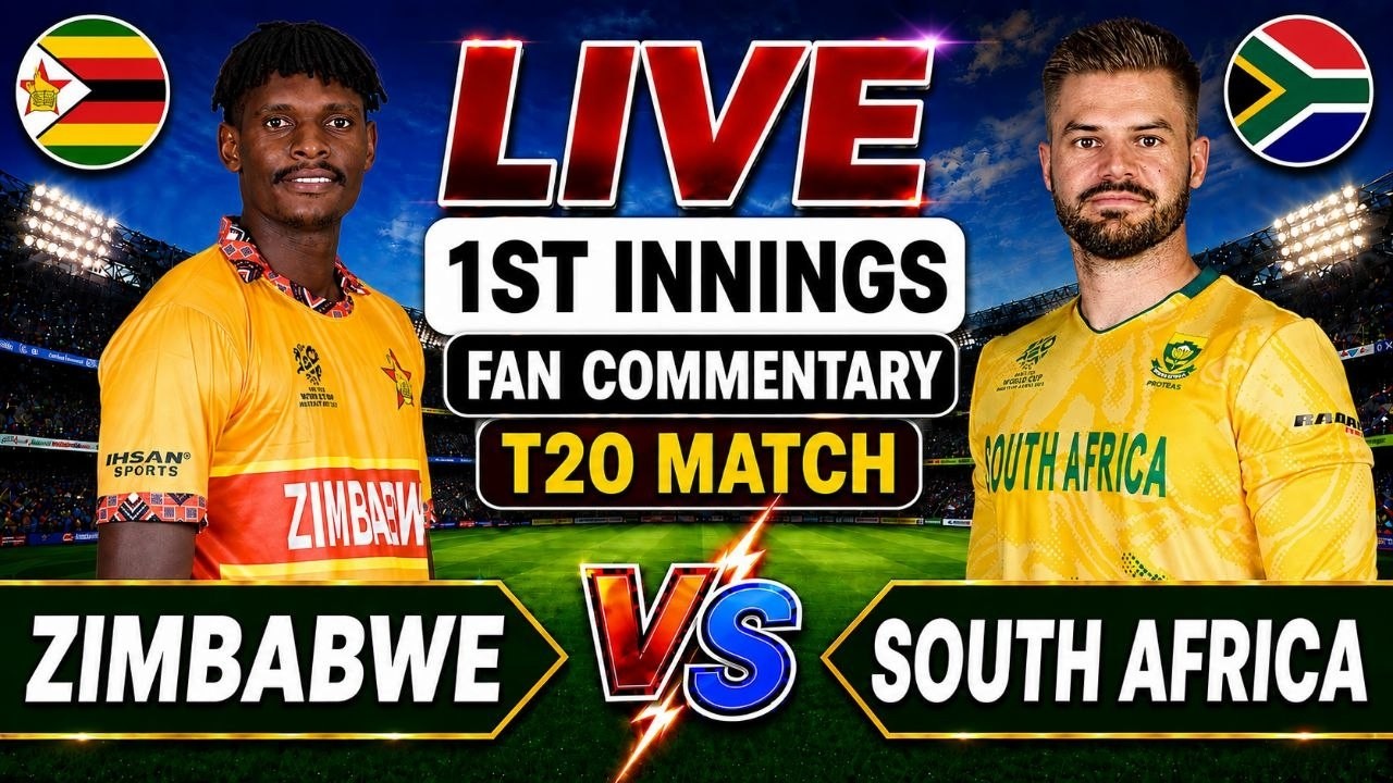 🔴 Live: Zim vs SA 2nd Match T20i Tri Series 2026 | 1st Innings Batting South Africa vs Zimbabwe M...