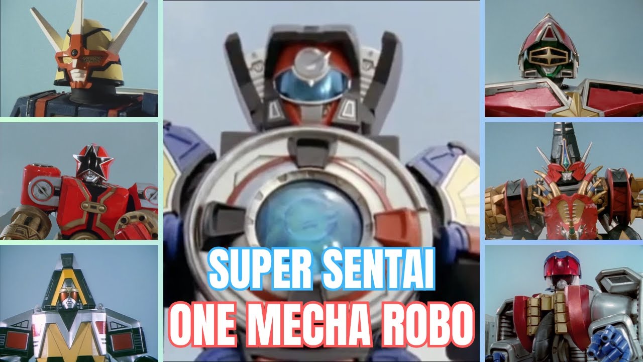 ALL SUPER SENTAI ONE MECHA ROBO [BATTLE FEVER ROBO - GO ROADER GT] 