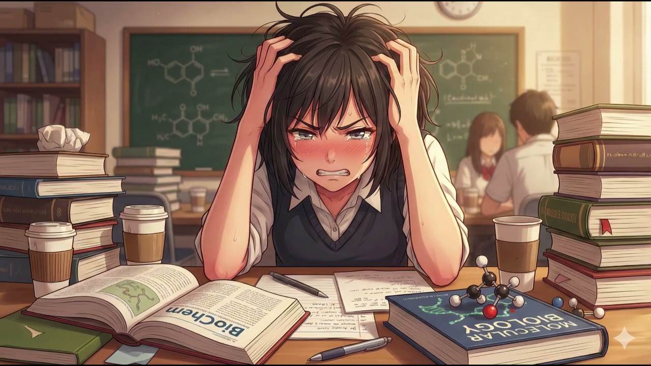 [StudyWithMe/LoFi] Biochem Brain Detox 🧠 Clear Mind Lo-fi  |  복잡한 머리를 비우고 생화학만 남기기 |  生化学 脳のデトックス)